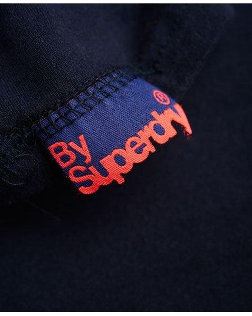 Superdry Black Stacker T-Shirt Eclipse