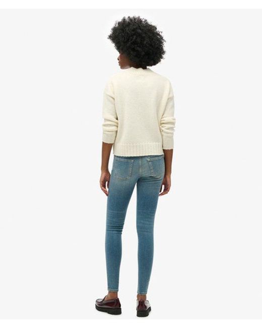Superdry Blue & Co Organic Cotton Vintage Mid Rise Skinny Jeans