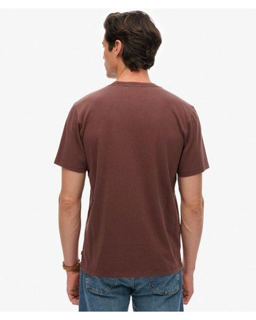 Superdry Brown & Co Micro Logo T-shirt for men