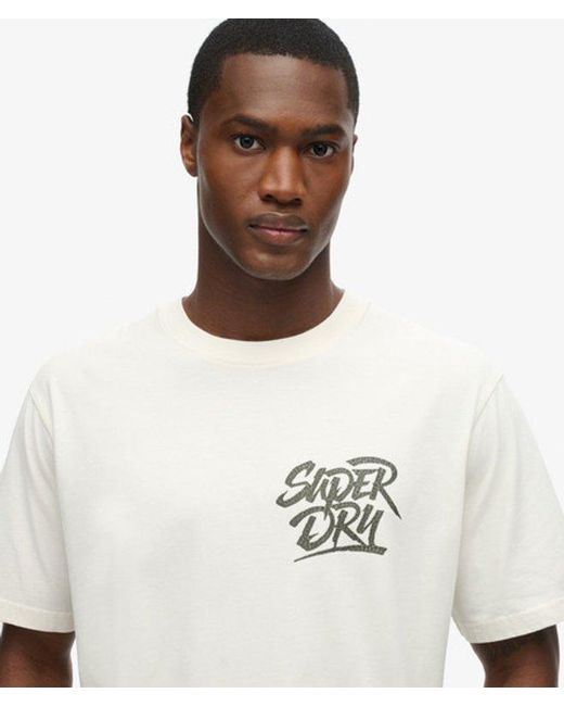 Superdry White & Co Photographic Skate Loose T-shirt for men