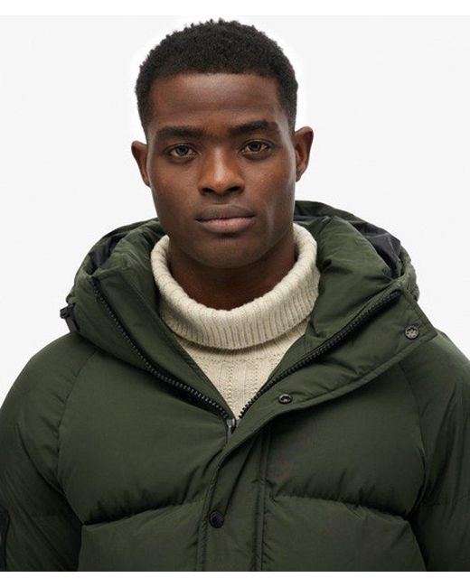 Superdry Green & Co Xpd Long Baffle Parka Jacket for men