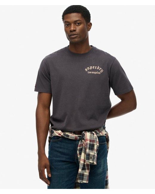 Superdry Gray & Co Tattoo Loose T-shirt for men