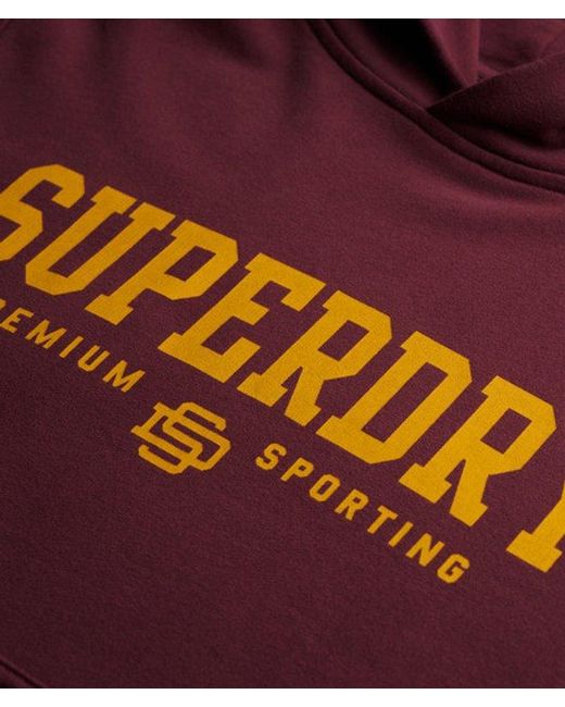 Superdry Red Core Sport Hoodie for men