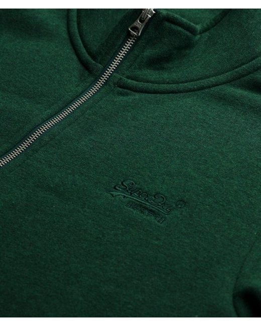 Homme Sweat À Demi-Zip Logo Vintage Brodé Taille Superdry pour homme en coloris Green