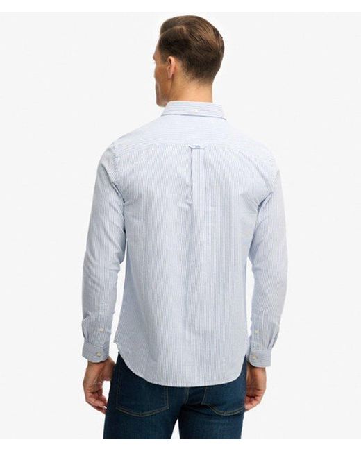 Superdry White & Co Preppy Oxford Long Sleeve Shirt for men