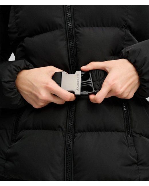 Superdry Black & Co Fuji Belted Puffer Jacket
