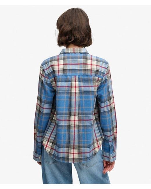 Superdry Blue & Co Lumberjack Check Flannel Shirt