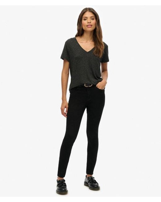 Superdry Black Studios Slub Embroidered T-shirt