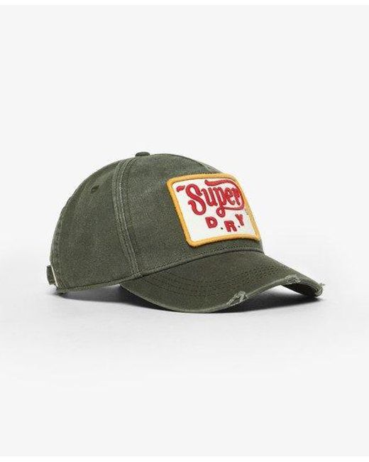 Superdry Truckerpet Met Grafische Print in het Green