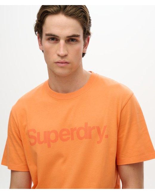 Superdry & Co Core Logo City T-shirt X None / Florida Orange - Size: Xxl for men