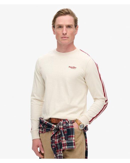 Superdry Natural & Co Essential Logo Retro Long Sleeve Top for men