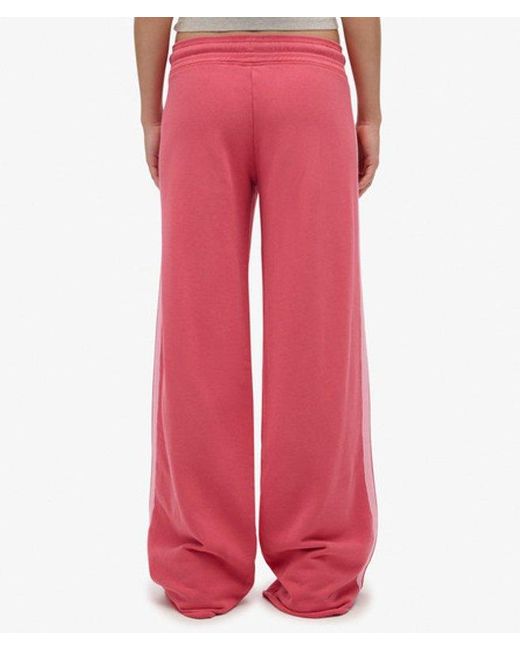 Superdry Red & Co Athletic Essentials Logo Straight joggers