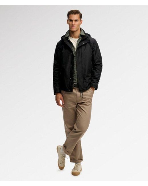 Superdry Shell Jas Met Capuchon in het Black voor heren