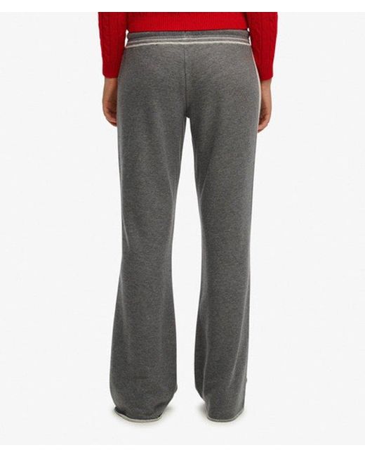 Superdry Red & Co Athletic Essentials Stripe Flare joggers