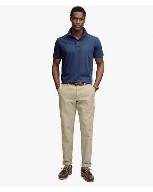 Superdry Blue & Co Essential Jersey Polo Shirt for men