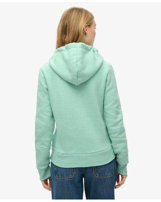 Superdry Green Classic Neon Vintage Logo Hoodie