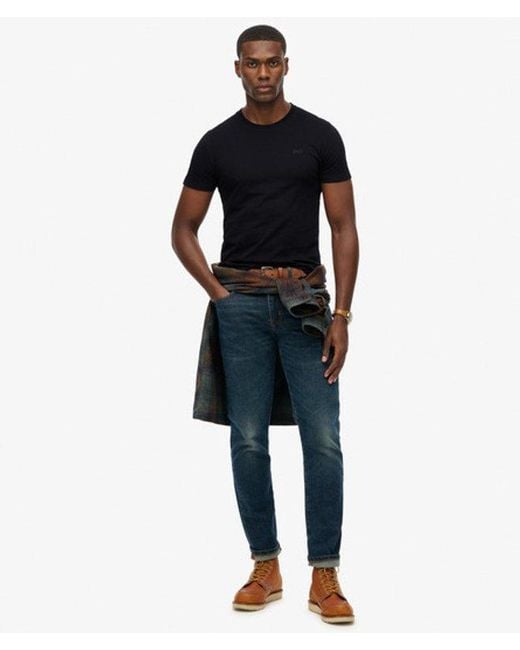 Superdry Black & Co Organic Cotton Essential Logo T-shirt for men