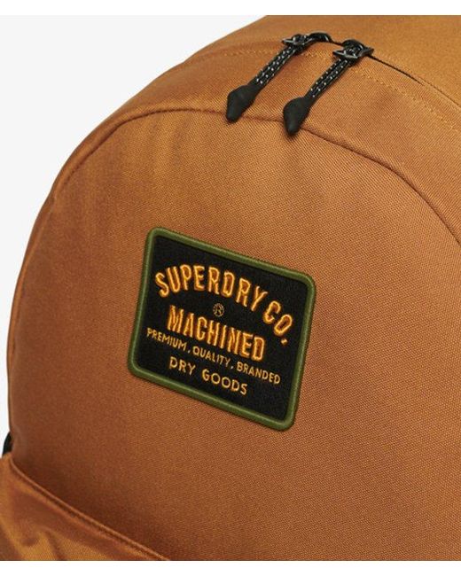 Superdry Orange & Co Logo Badge Patched Montana Backpack