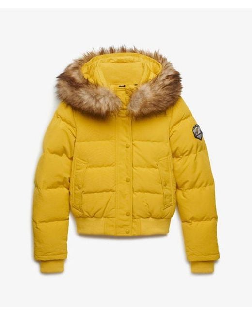 Superdry Metallic & Co Everest Hooded Bomber Jacket