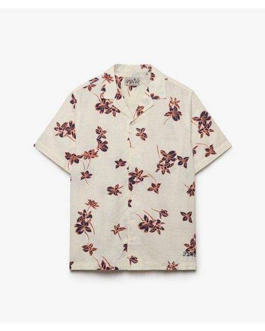 Superdry Natural Cabana Poolside Short Sleeve Shirt for men