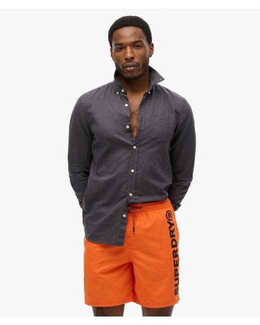 Superdry Orange & Co Sport Graphic 17-inch Swim Shorts for men