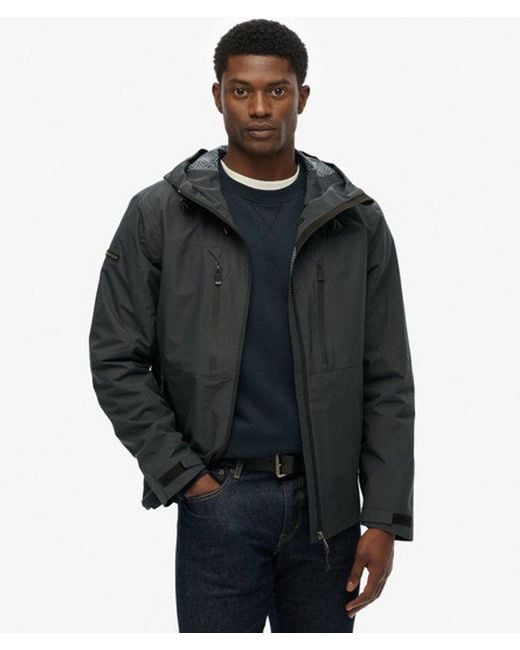 Superdry Black Waterproof Jacket for men