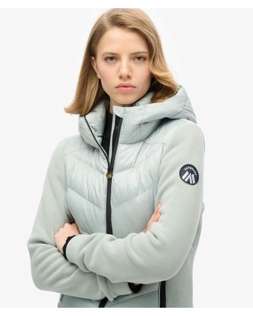 Superdry Blue & Co Ladies Slim Fit Hooded Storm Fleece Jacket