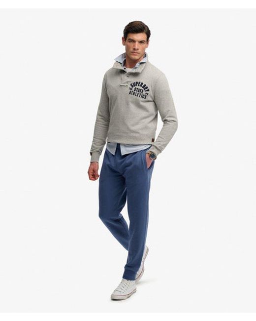 Superdry Blue & Co Essential Logo Half Brushed joggers for men