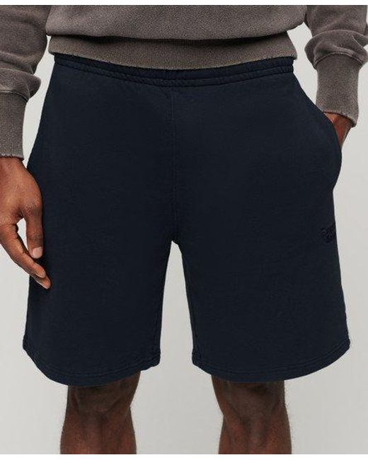 Superdry Blue Vintage Washed Shorts for men