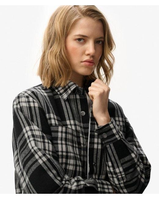 Superdry Gray & Co Check Lined Shirt
