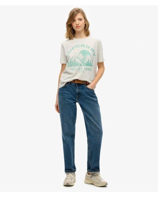 Superdry White & Co Lo-fi Outdoor Mono Relaxed T-shirt
