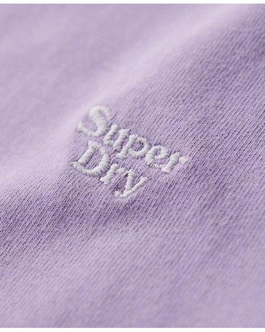 Superdry Purple Vintage Washed T-shirt for men