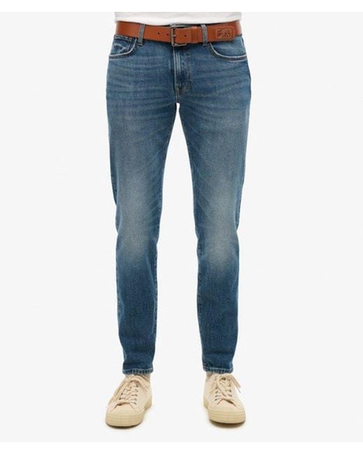 Superdry Blue Organic Cotton Vintage Slim Jeans Size: 28/32 for men