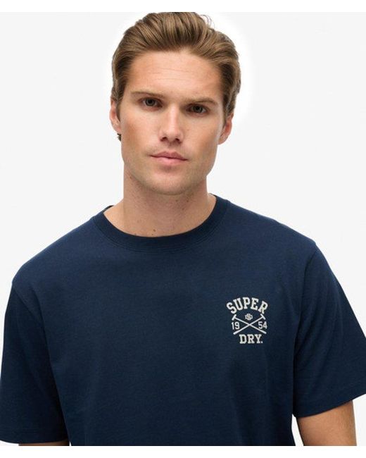 Superdry Blue & Co Athletic Club T-shirt for men