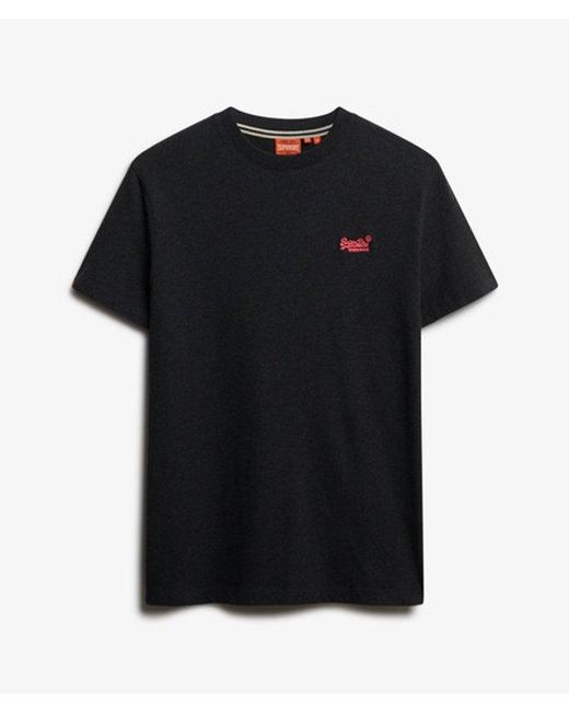 Superdry Black Essential Logo T-Shirt for men
