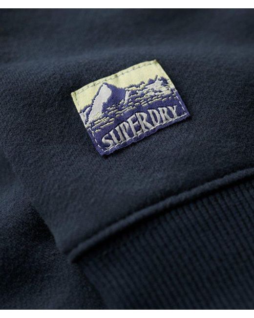 Superdry Blue Travel Souvenir Loose Crew Sweatshirt