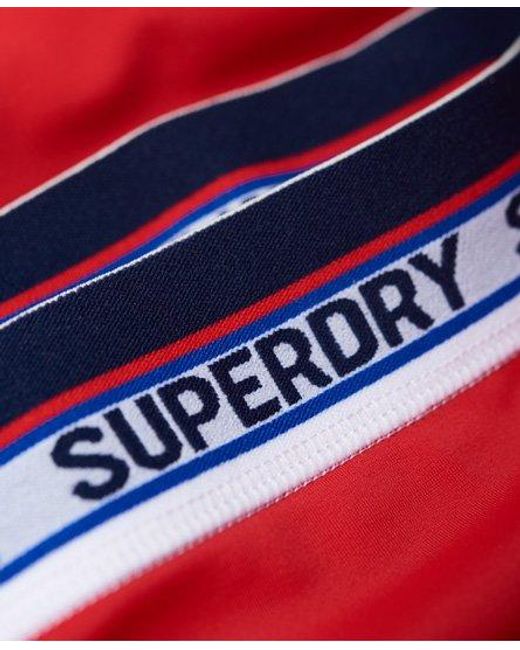 Superdry Red Cross Racer Bikini Bottoms