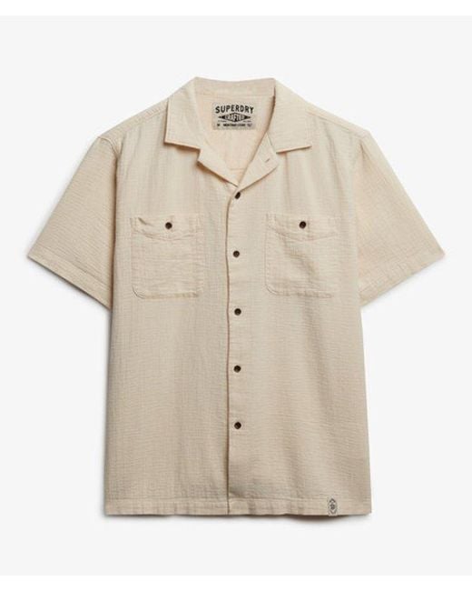 Superdry Natural & Co The Merchant Store - Textured Short Sleeve Shirt for men