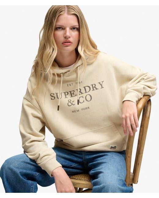 Superdry Natural Luxe Casual Relaxed Hoodie