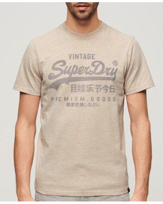 T-shirt classic heritage Superdry pour homme en coloris Brown