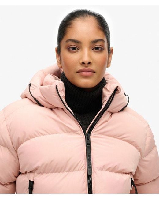 Superdry Natural & Co Hooded Sports Puffer Jacket