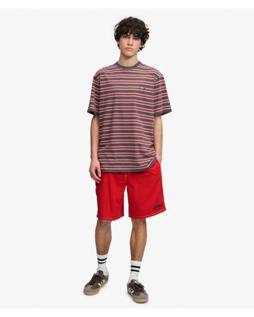 Superdry Red & Co Cargo 19-inch Boardshorts for men