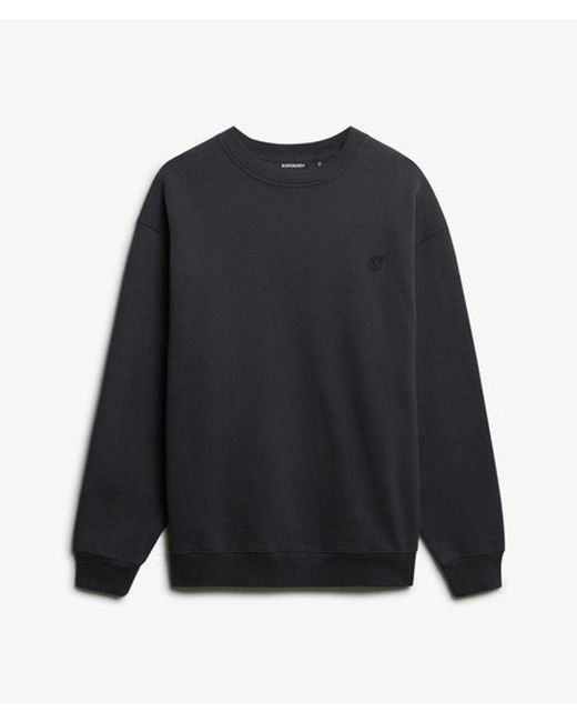 Superdry Black & Co Oversized Crew Sweatshirt for men