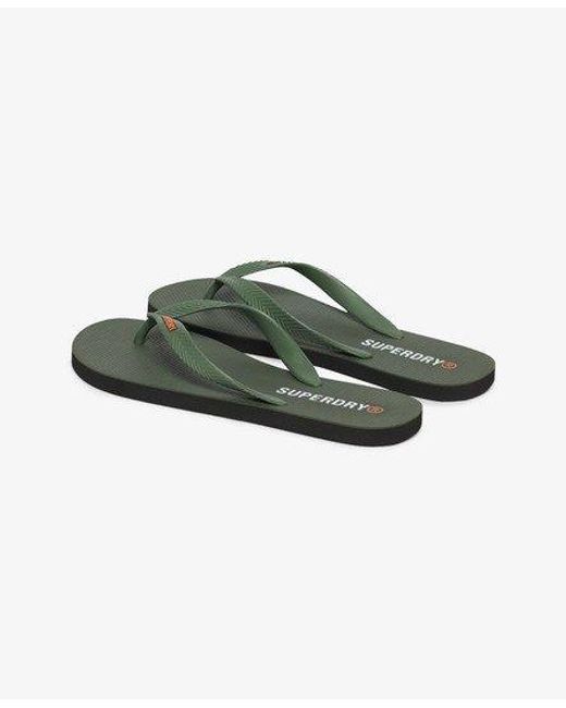 Superdry Green Core Essential Flip Flops for men