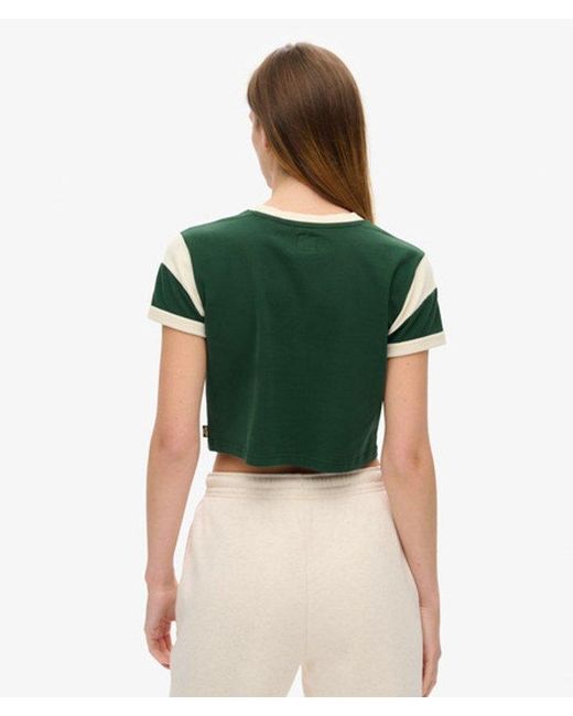 Superdry Green & Co Athletic Essentials Graphic Ringer T-shirt