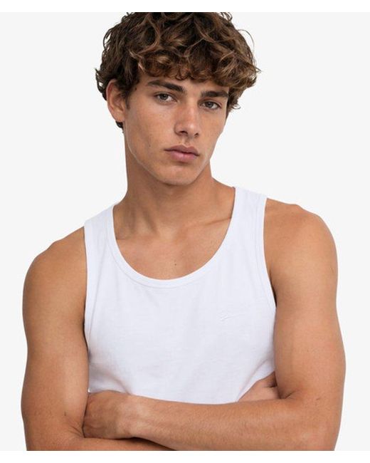 Superdry White & Co Essential Logo Vest for men