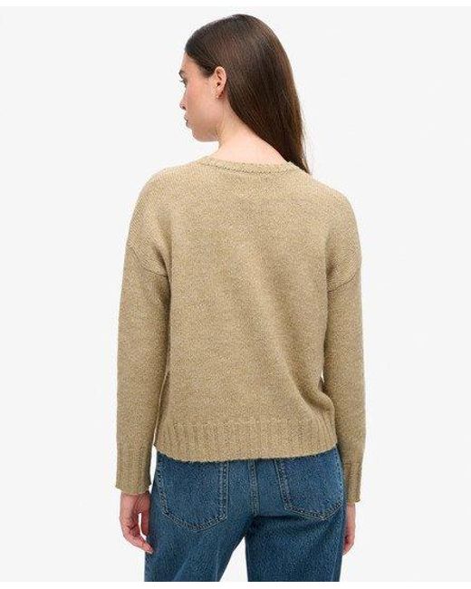 Superdry Natural Essential Crew Neck Jumper