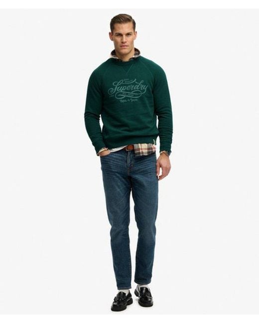 Superdry Green & Co The Merchant Store - Vintage Print Sweatshirt for men