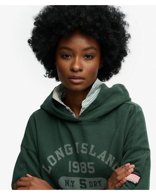 Superdry Green & Co Athletic Essentials Relaxed Hoodie