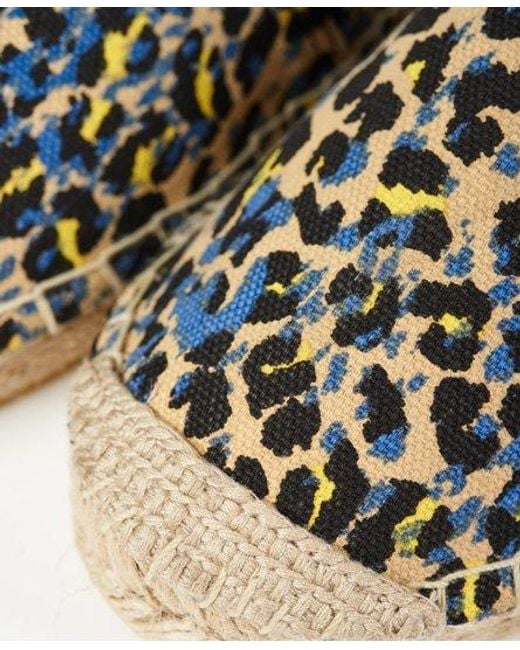 Superdry Metallic Erin Printed Espadrilles Ikat Leopard
